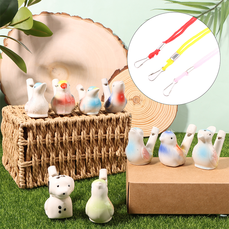 Musical Instrument In Drawing - 1Pc Coloured Drawing Water Bird Whistle