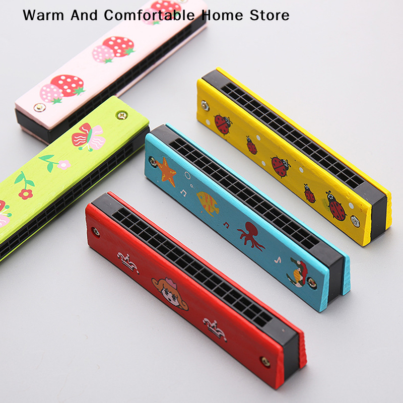 Musical Instrument That You Blow Into - Wooden Harmonica for Children Toys Musical