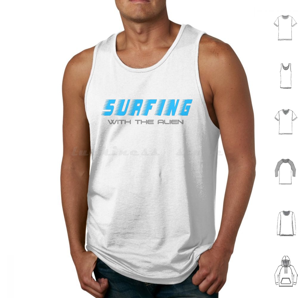 Song With Musical Instrument - Surfing With The Design Tank Tops