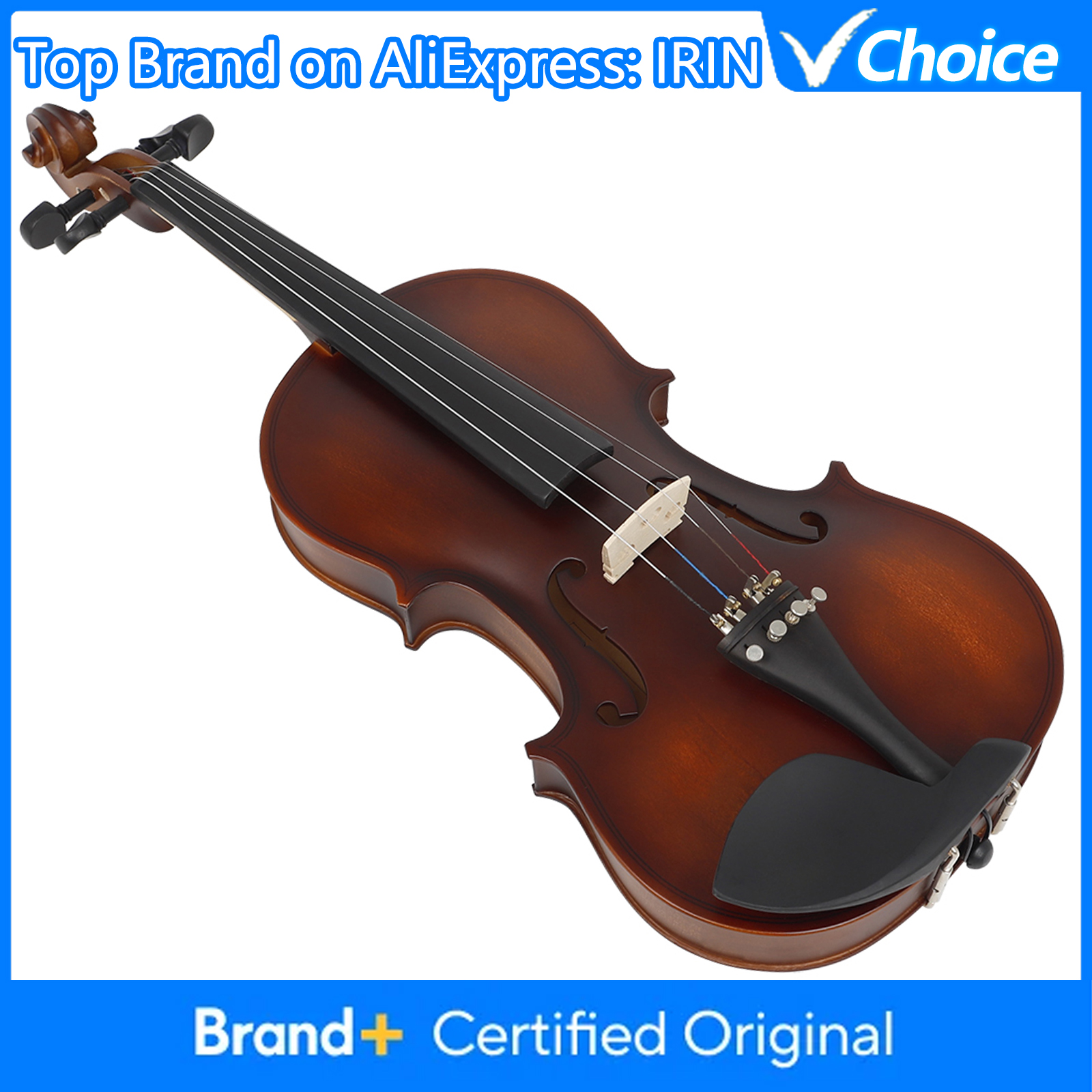 Musical Instrument Fiddle - IRIN Acoustic Violin 4/4 4/3 Solid