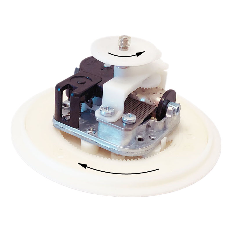 Musical Instrument Handpan - DIY Music Box Mechanism with Rotating