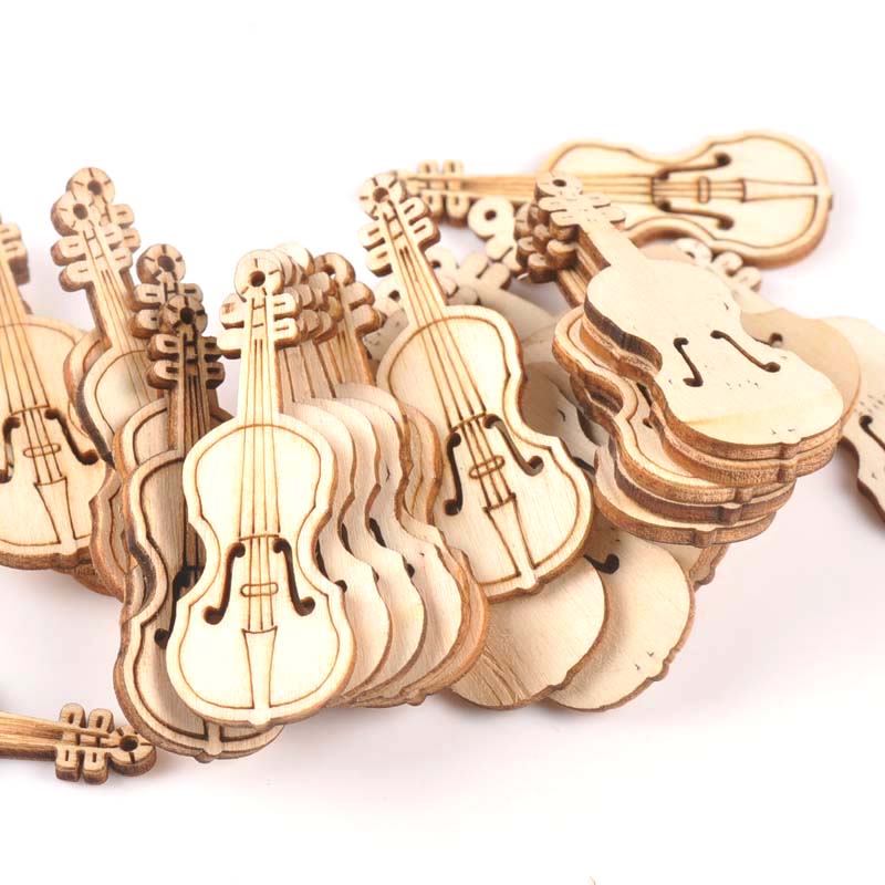 15Pcs 55x20mm Natrual Violin W - Musical Instrument Cello avaliação e preço
