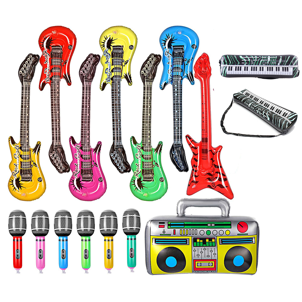 Inflatable Instruments Toy Set - Musical Instrument That You Blow Into avaliação e preço