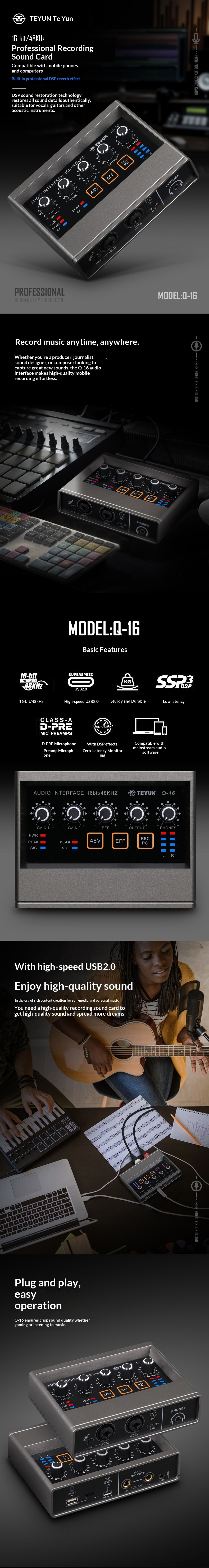 Professional Recording Sound C - Song With Musical Instrument avaliação e preço