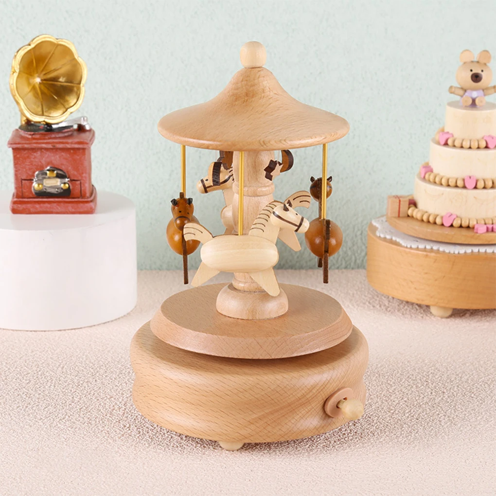 Wooden Carousel Music Box Orna - Musical Instrument Handpan avaliação e preço