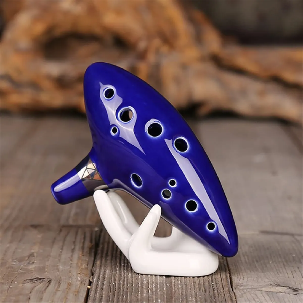 Ocarina,12 Tones Alto C Cerami - Song With Musical Instrument avaliação e preço