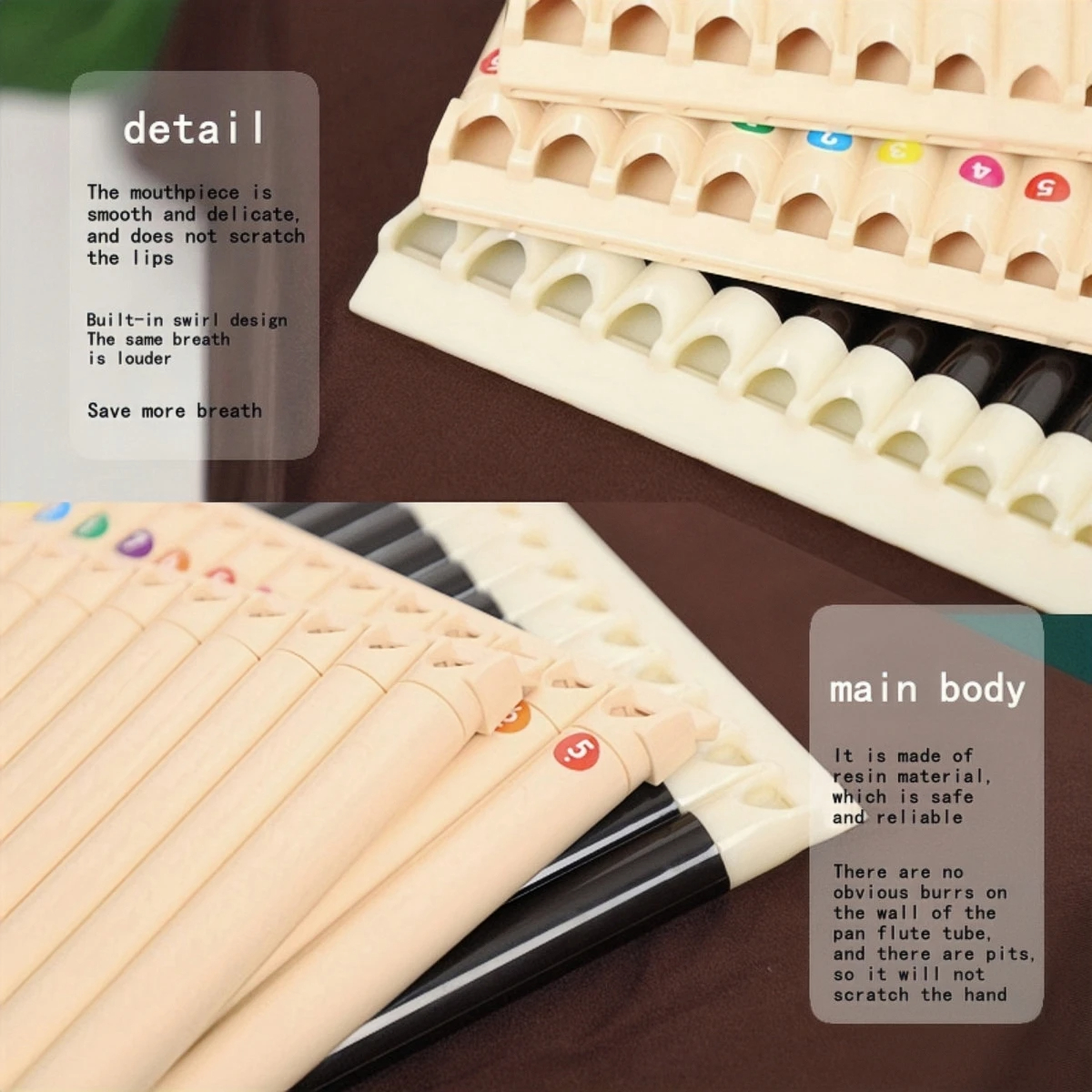 Miwayer Pan Flute 18 Pipes Eco - Musical Instrument Easy To Learn avaliação e preço