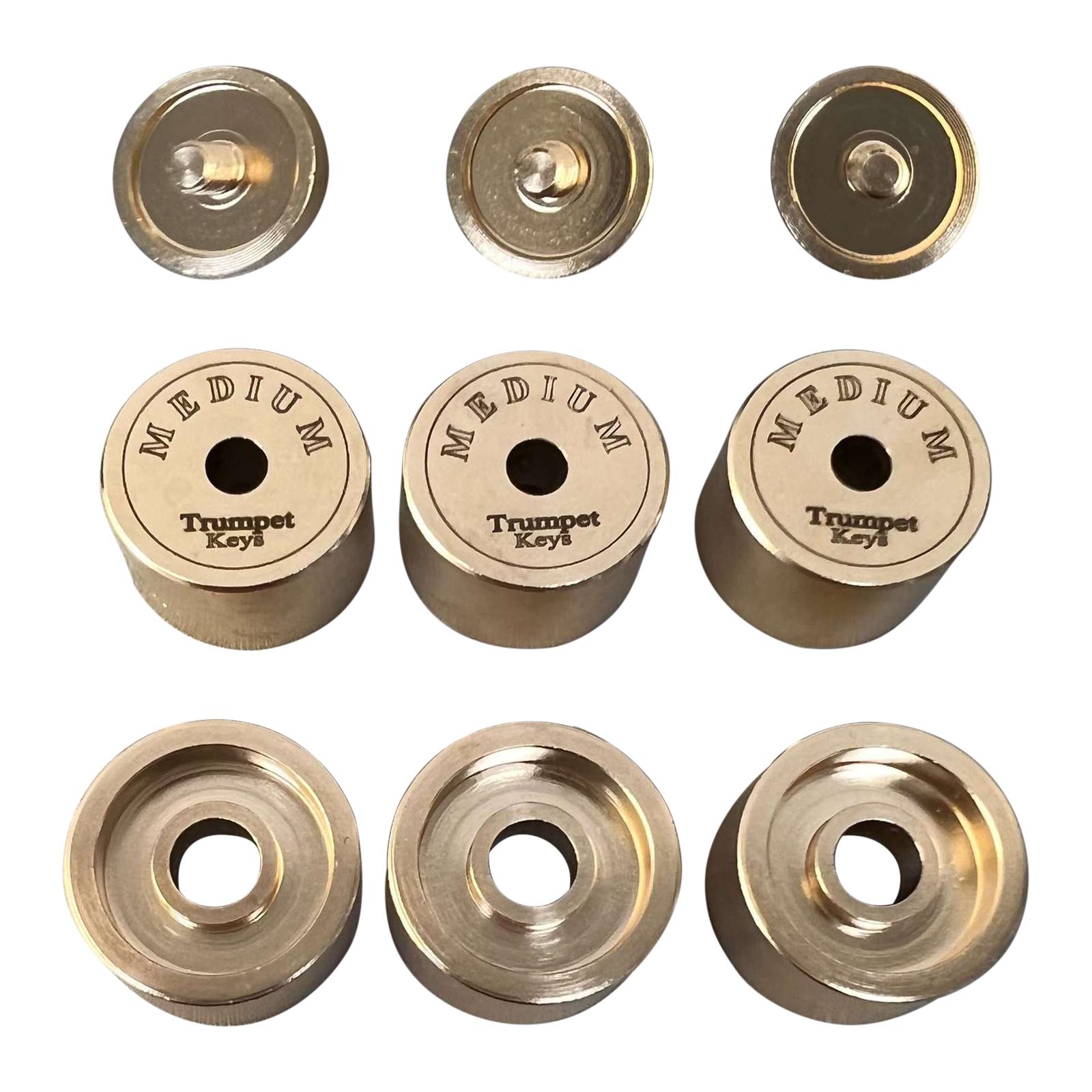 9Pcs Trumpets Valve Caps Wind  - Musical Instrument Repair avaliação e preço