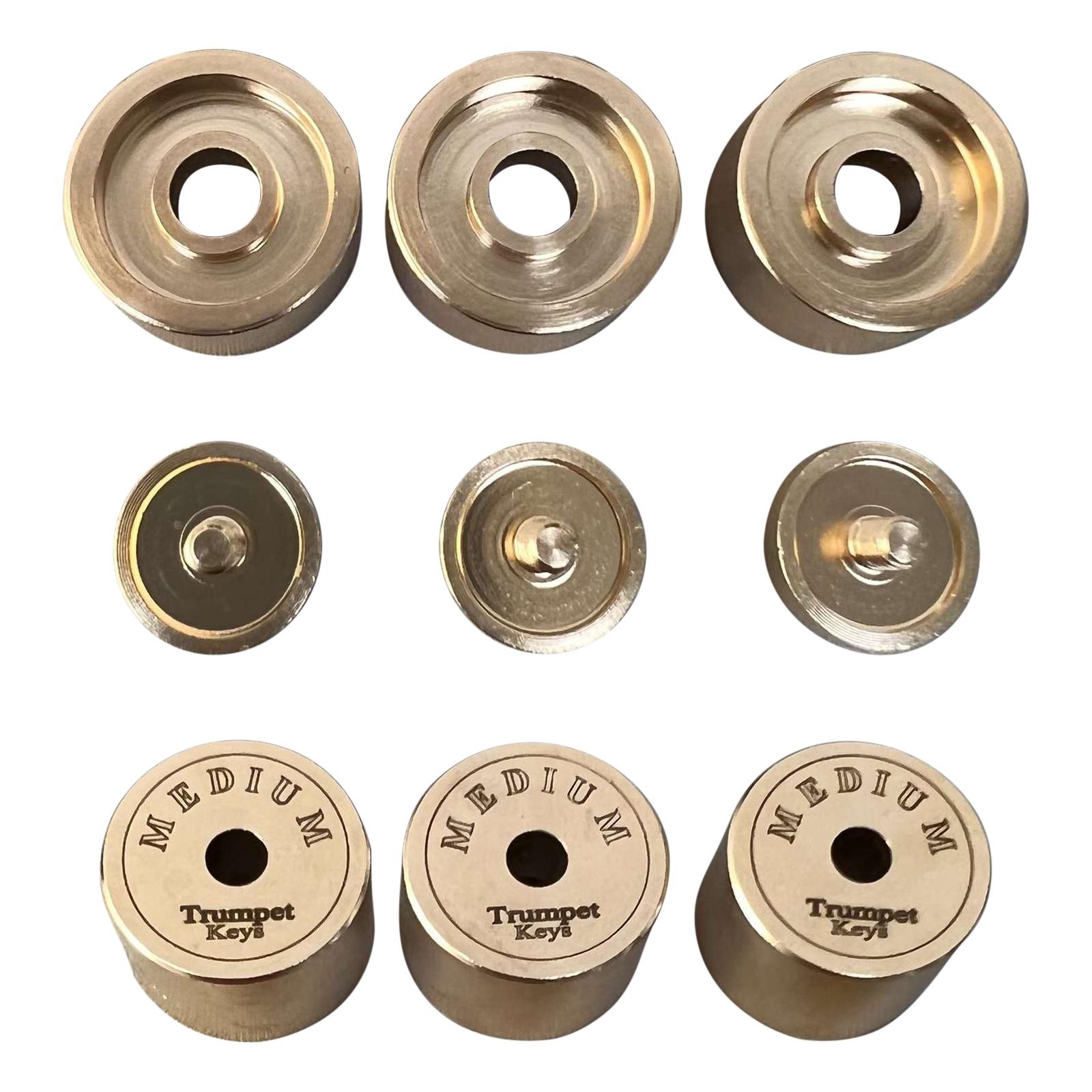 9Pcs Trumpets Valve Caps Wind  - Musical Instrument Repair avaliação e preço