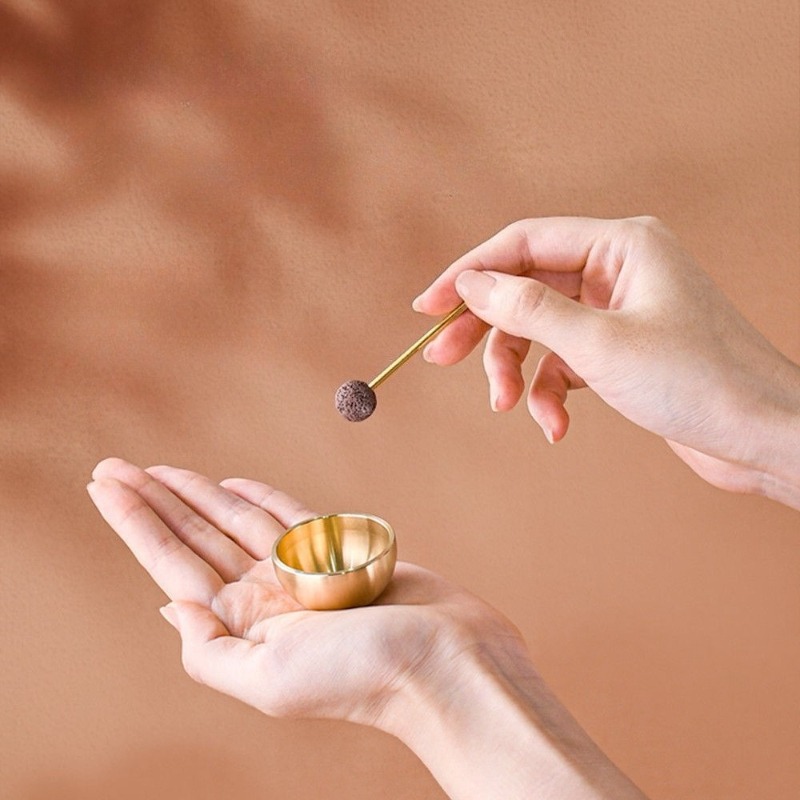 Mini Singing Bowl Handmade Cop - Song With Musical Instrument avaliação e preço