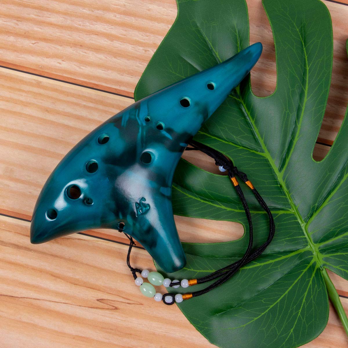 Ocarina12 Tones Alto C Ceramic - Song With Musical Instrument avaliação e preço