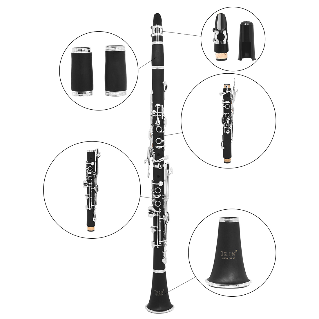 Clarinet Key of G 17 keys Bake - Musical Instrument German avaliação e preço