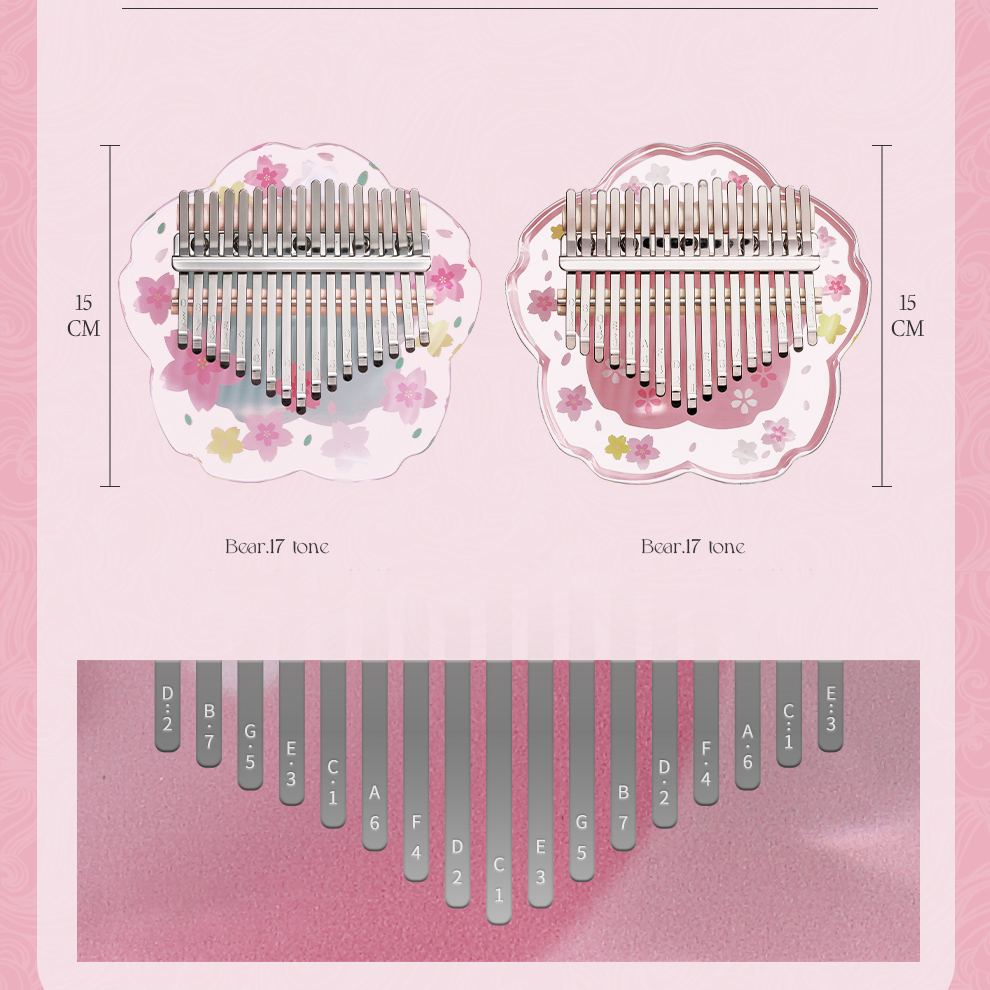 Hluru Kalimba 21 Keys with Cas - Musical Instrument Sounds avaliação e preço