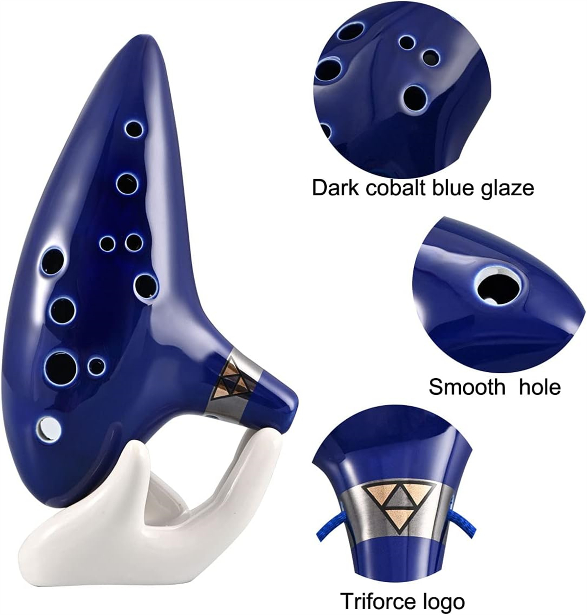 New 12-Tone Alto C Ceramic Oca - Song With Musical Instrument avaliação e preço