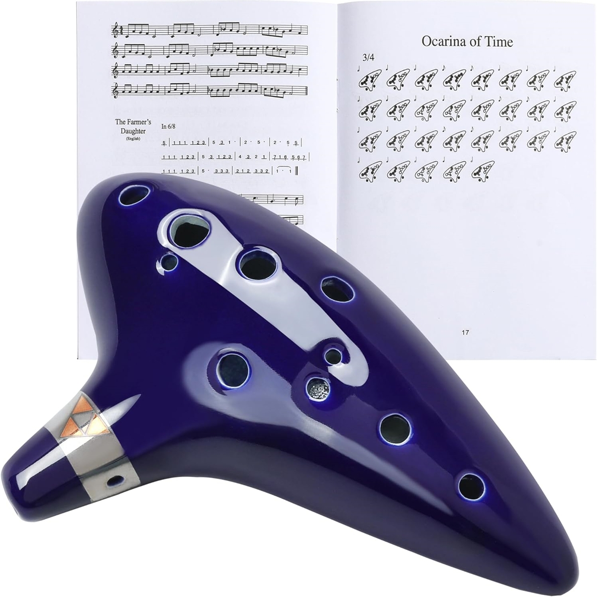 New 12-Tone Alto C Ceramic Oca - Song With Musical Instrument avaliação e preço