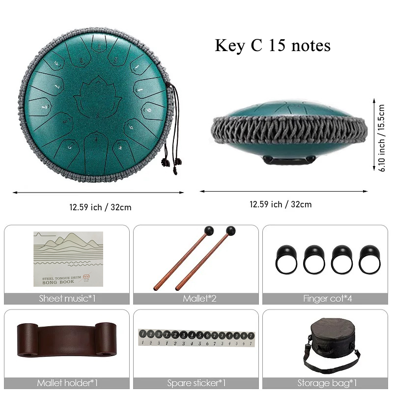 Hluru Glucophone Steel Tongue  - Musical Instrument Handpan avaliação e preço