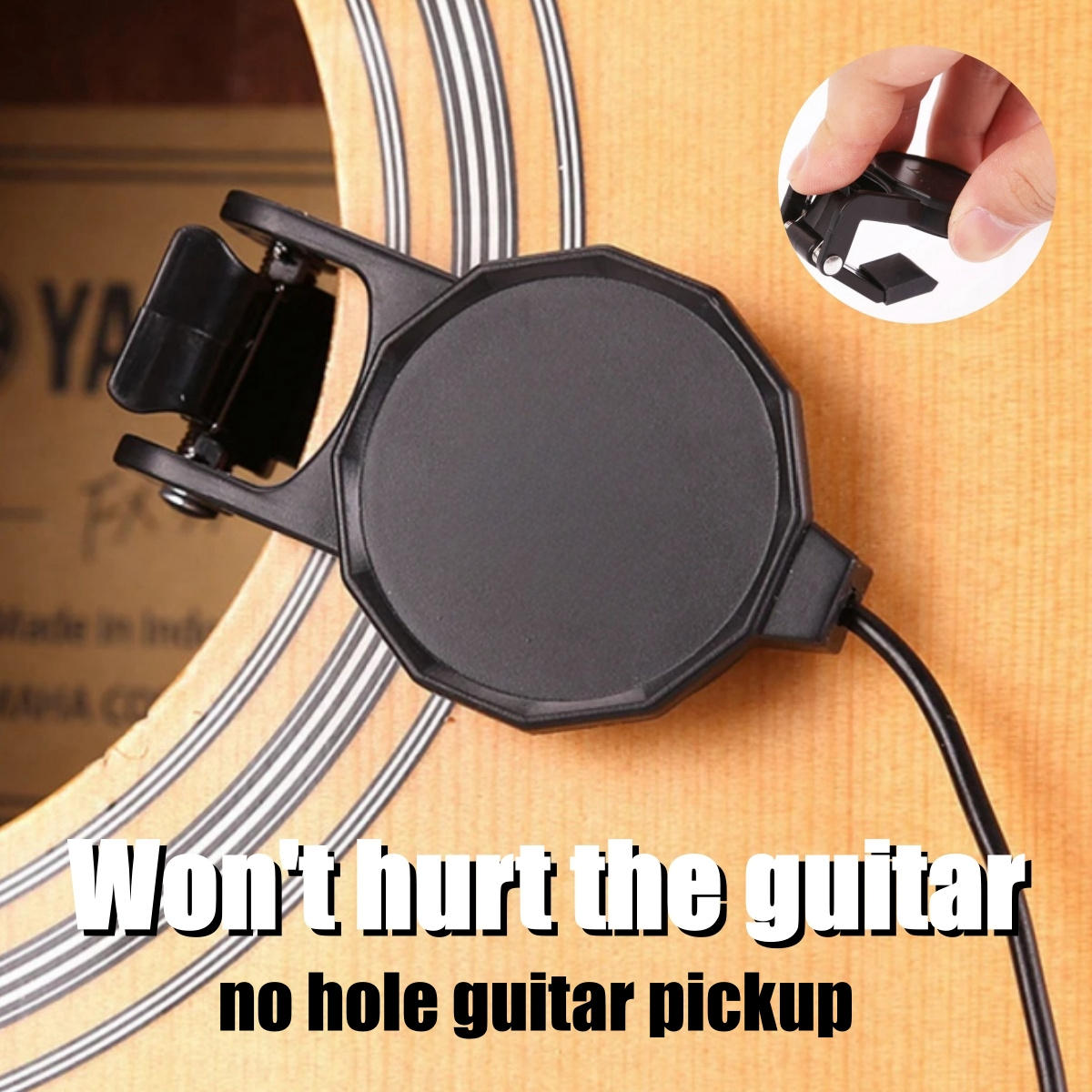 Audio Jack Clip On Pickup for  - Musical Instrument Sounds avaliação e preço
