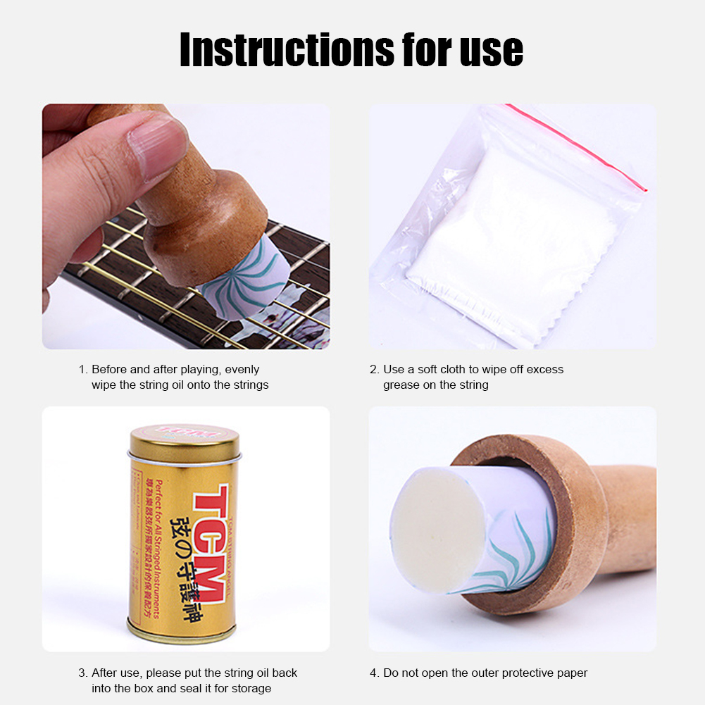 Guitar String Cleaner Lubrican - Musical Instrument Repair avaliação e preço