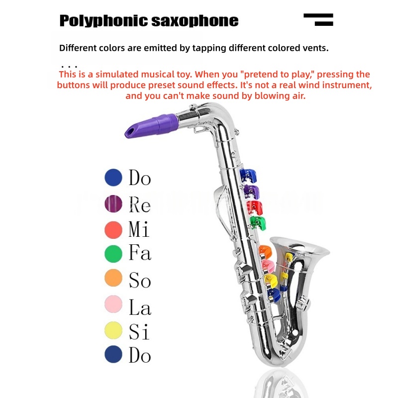 Saxophone Toy Musical Wind Ins - Song With Musical Instrument avaliação e preço