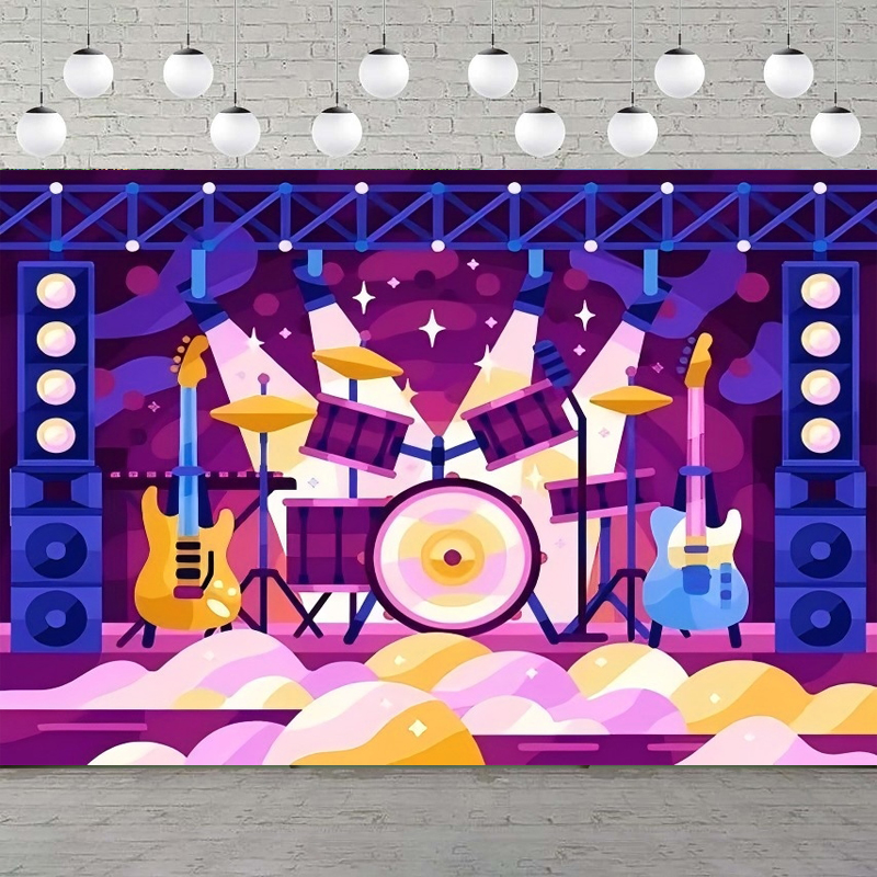 Photography Backdrop Rock Star - Musical Instrument That You Blow Into avaliação e preço