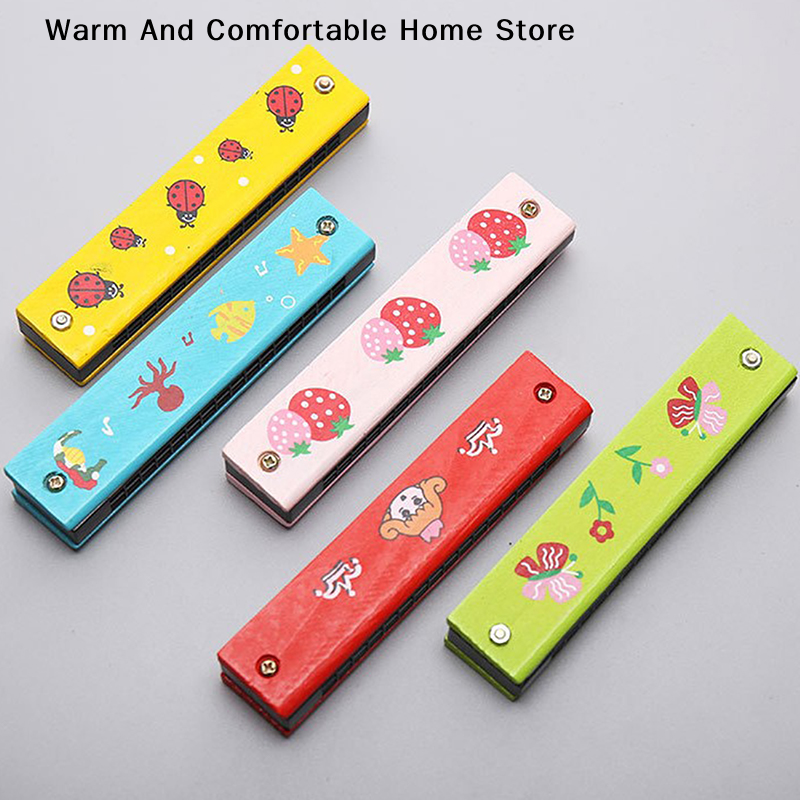 Wooden Harmonica for Children  - Musical Instrument That You Blow Into avaliação e preço