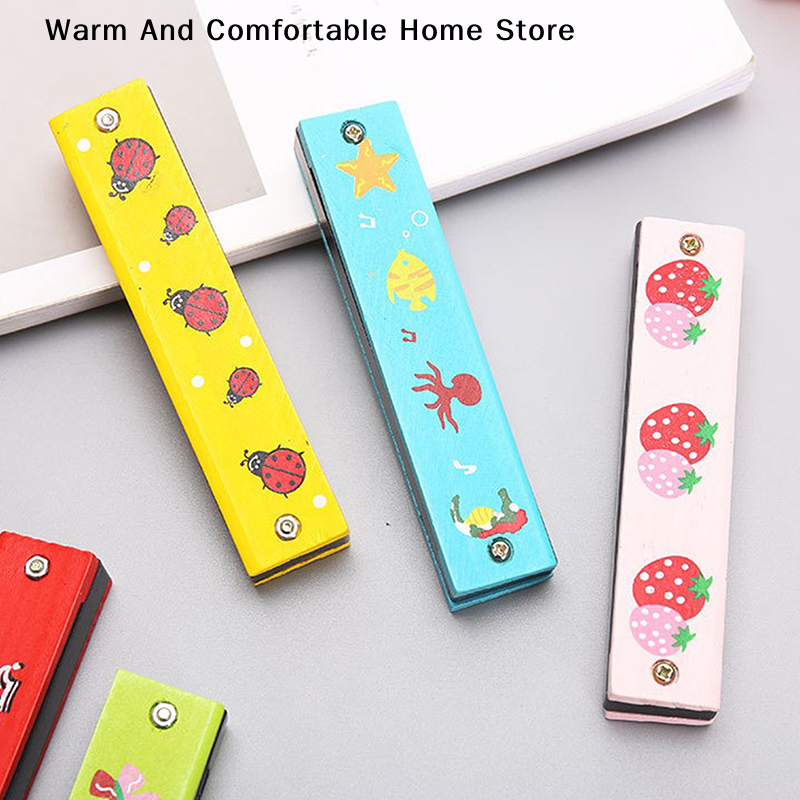 Wooden Harmonica for Children  - Musical Instrument That You Blow Into avaliação e preço