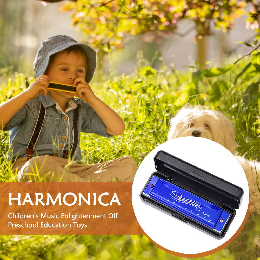 10 Hole 20 Tone Harmonica Earl - Musical Instrument Easy To Learn avaliação e preço