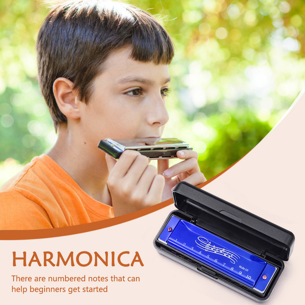 10 Hole 20 Tone Harmonica Earl - Musical Instrument Easy To Learn avaliação e preço