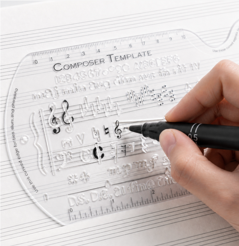 Multifunctional Five Line Staf - Musical Instrument In Drawing avaliação e preço