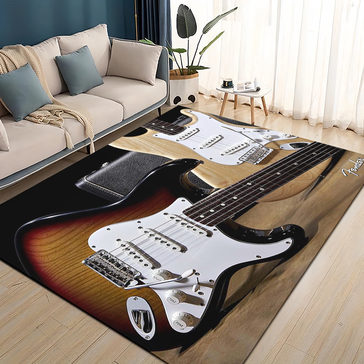 3D Retro Fender logo Guitar In - Musical Instruments Online avaliação e preço