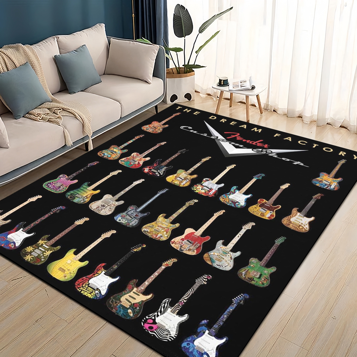 3D Retro Fender logo Guitar In - Musical Instruments Online avaliação e preço