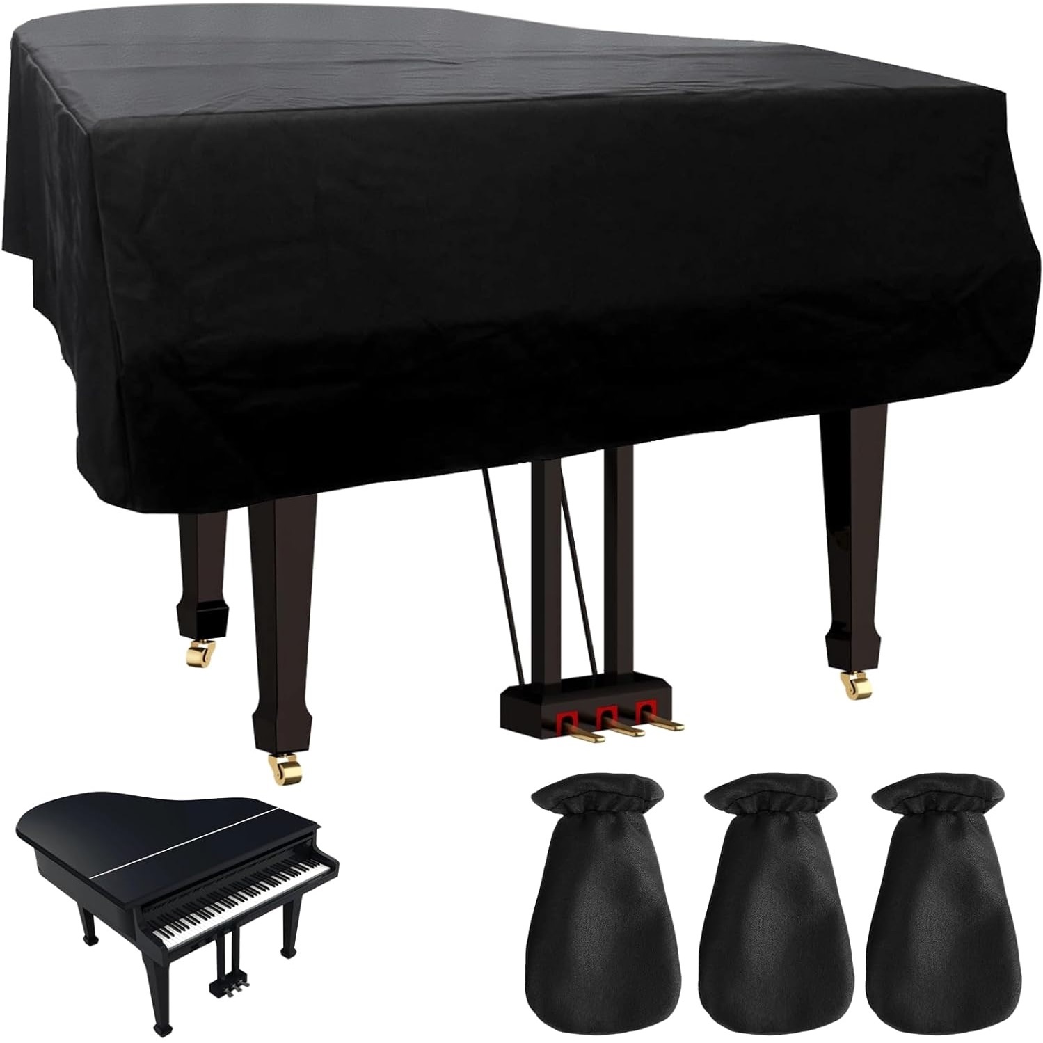 Piano Covers Pedal Sleeves, Pe - Musical Instrument Like Piano avaliação e preço