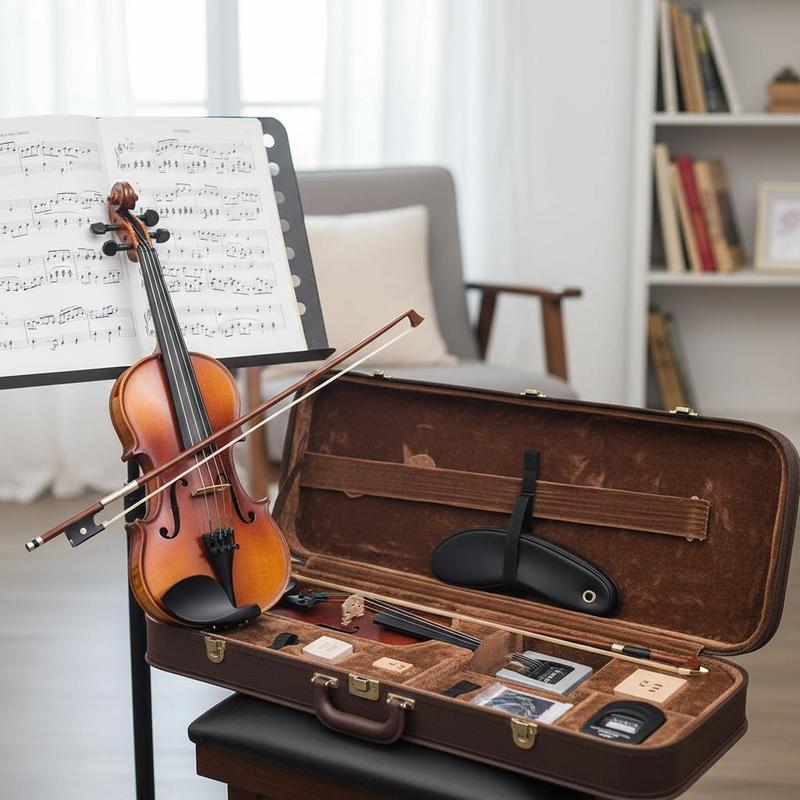 Fiddle 1/2 Size For Practice S - Musical Instrument Fiddle avaliação e preço