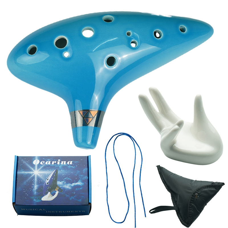 Ocarina,12 Tones Alto C Cerami - Song With Musical Instrument avaliação e preço