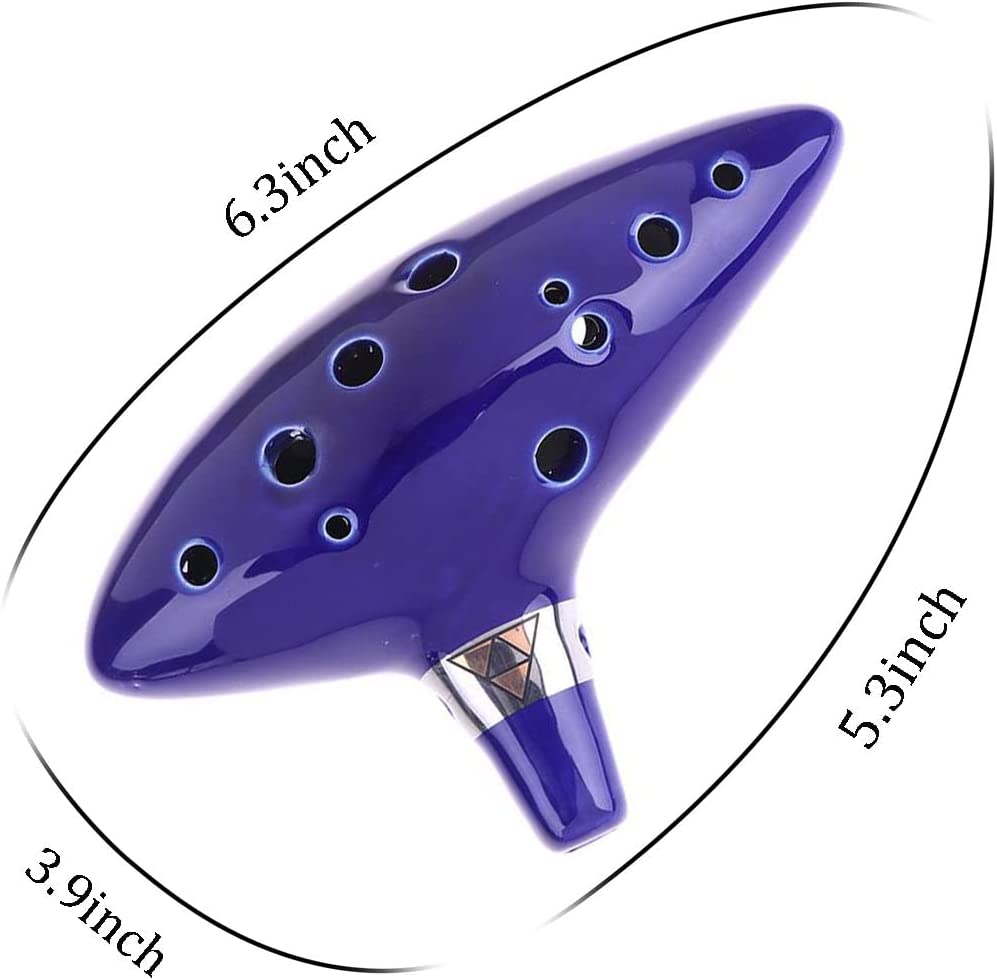 Ocarina,12 Tones Alto C Cerami - Song With Musical Instrument avaliação e preço