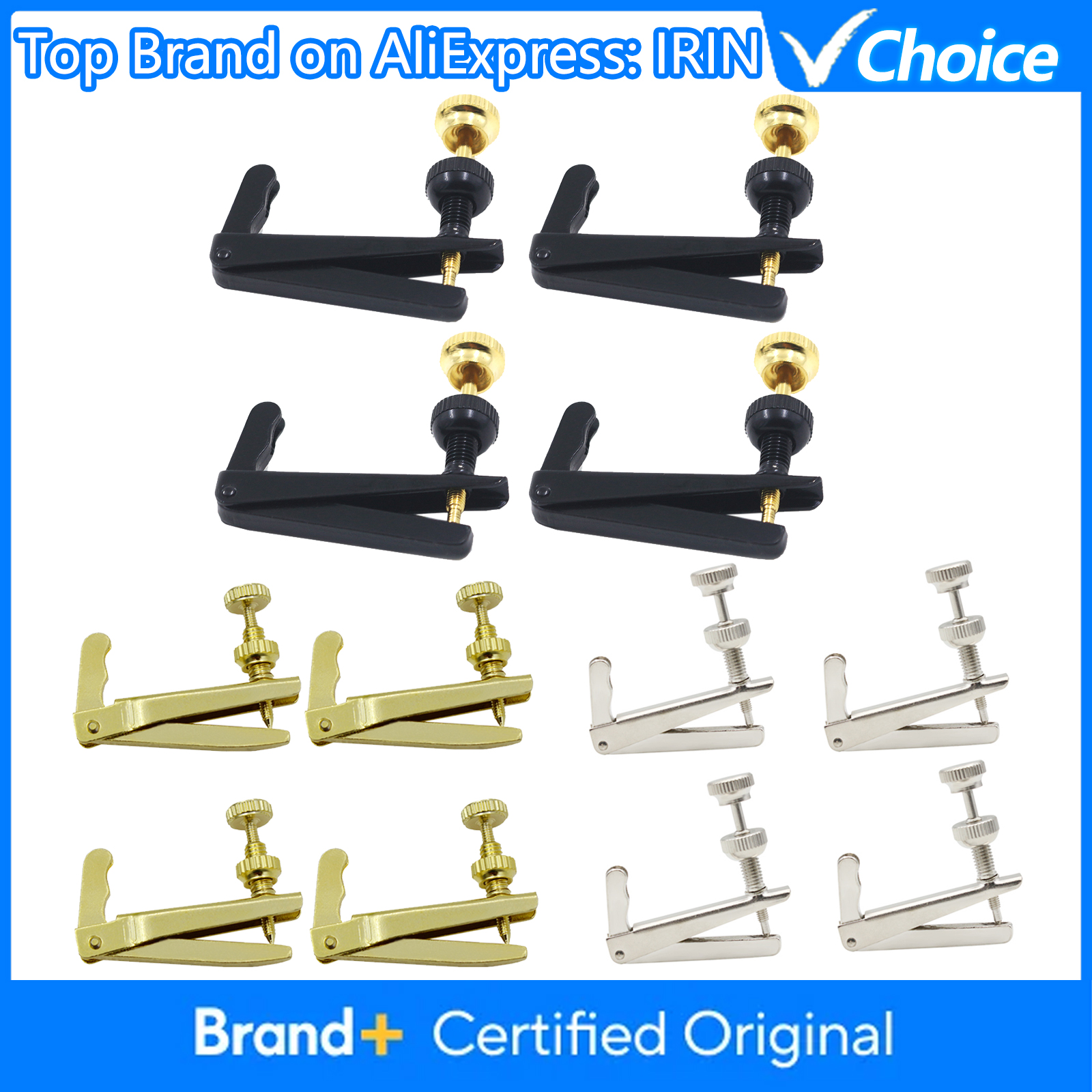 IRIN 4/4-3/4 Violin Fine Tuner - Musical Instrument Fiddle avaliação e preço