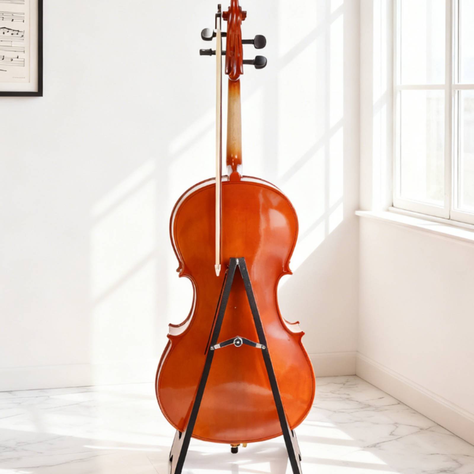 Floor Cello Stand Elegant Desi - Musical Instrument Cello avaliação e preço