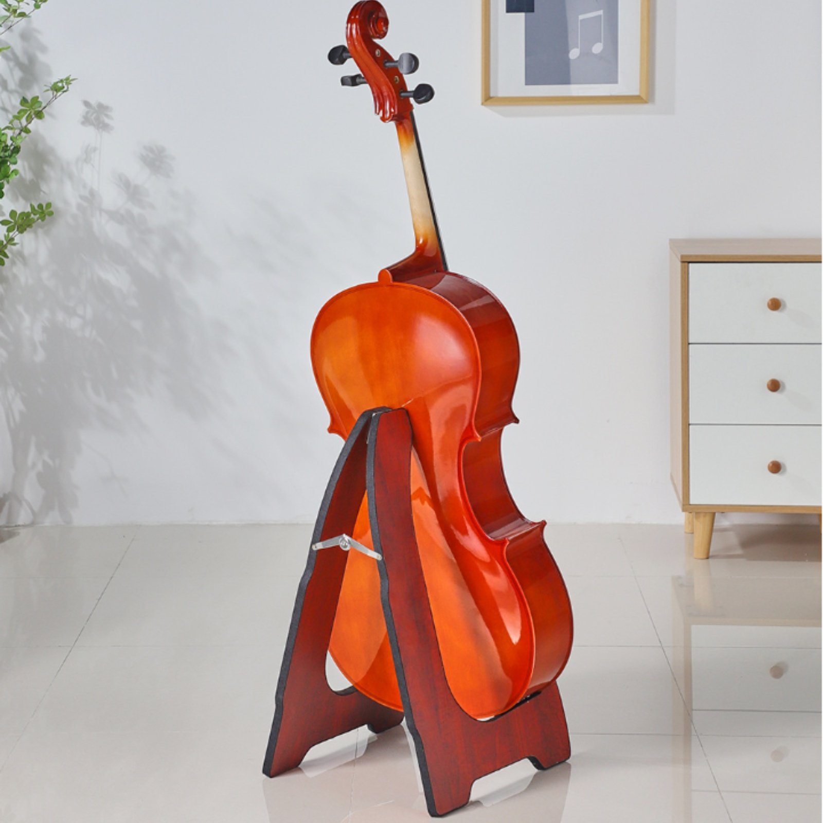 Floor Cello Stand Elegant Desi - Musical Instrument Cello avaliação e preço