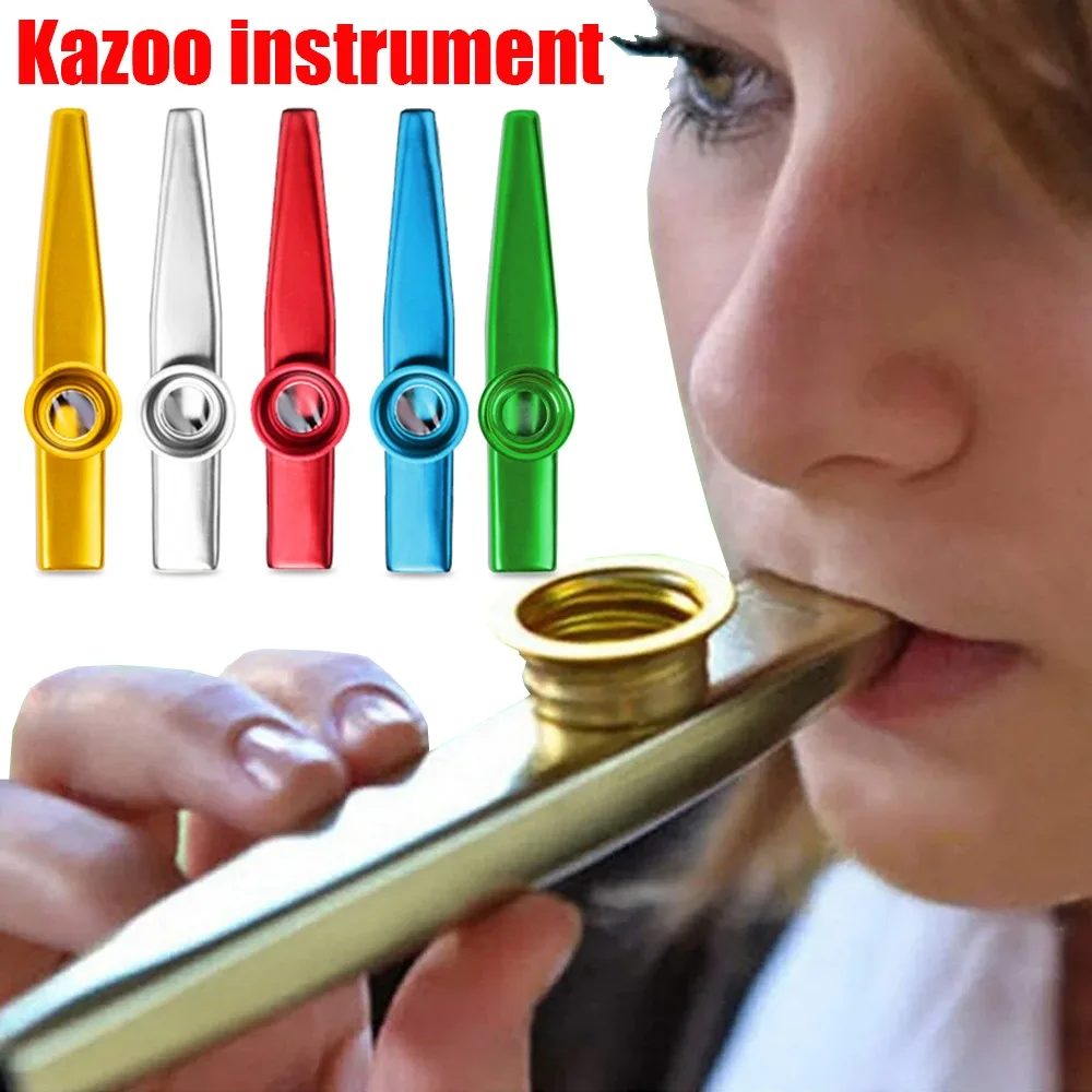 1 Pcs Metal Kazoo Suitable For - Musical Instrument Easy To Learn avaliação e preço