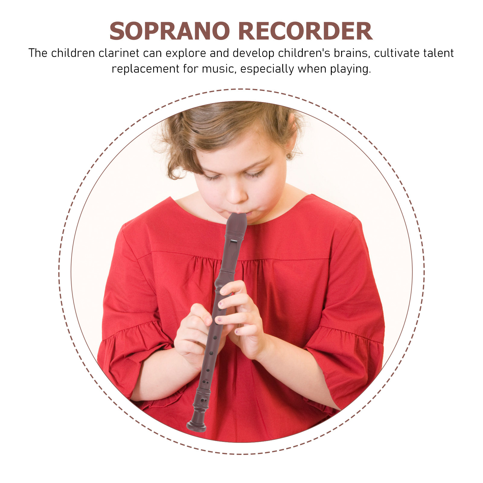 8-Hole Soprano Recorder 8 Hole - Musical Instrument German avaliação e preço
