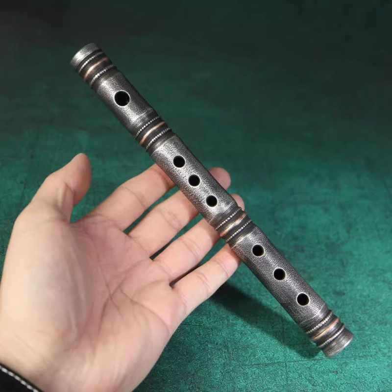 Traditional Flute Copper Handm - Musical Instrument That You Blow Into avaliação e preço