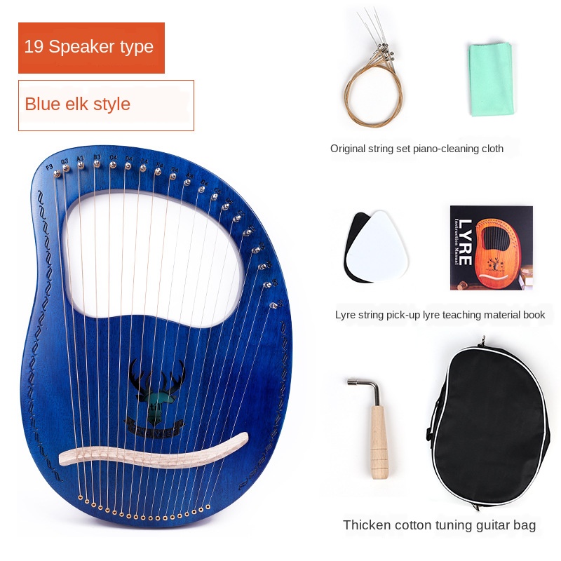 19 string Leia piano small har - Musical Instrument Easy To Learn avaliação e preço