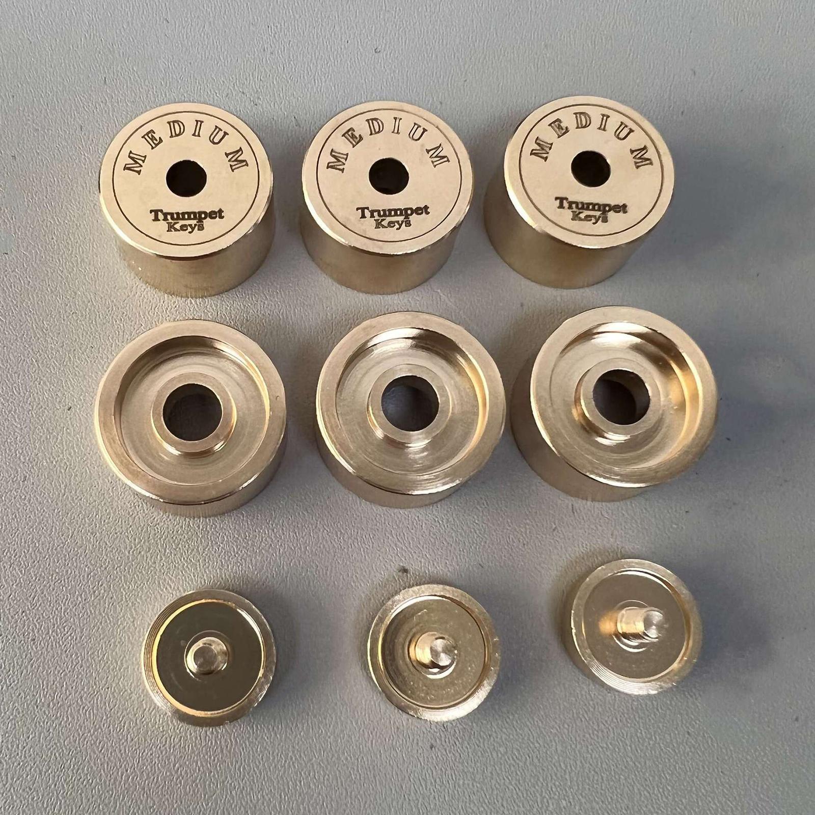 9Pcs Trumpet Valve Caps - Heav - Musical Instrument Repair avaliação e preço