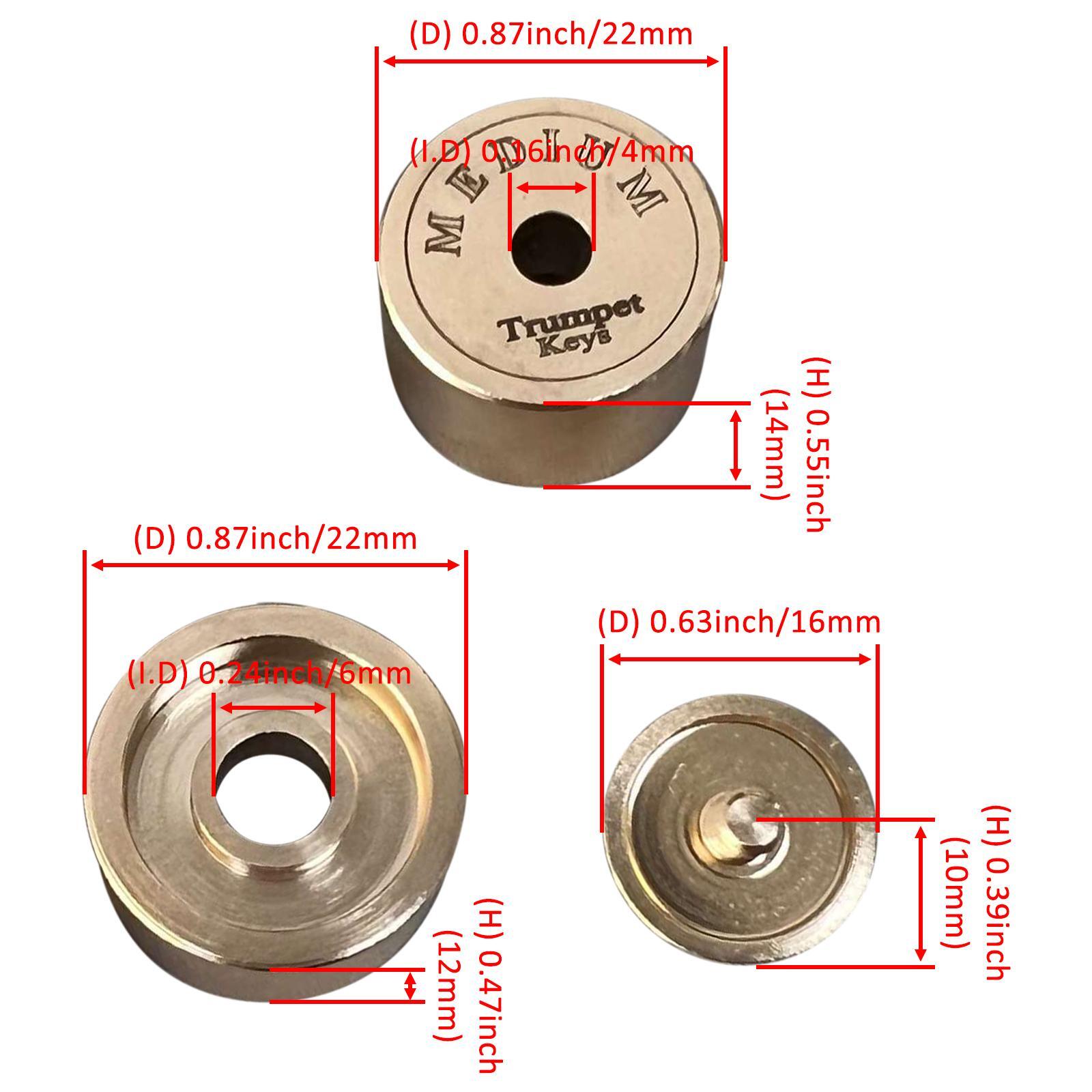 9Pcs Trumpet Valve Caps - Heav - Musical Instrument Repair avaliação e preço