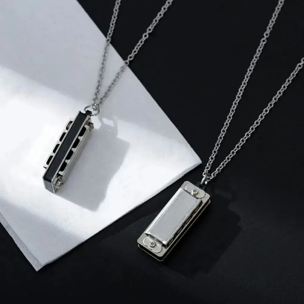 Mini Harmonica Necklace Men an - Musical Instrument That You Blow Into avaliação e preço