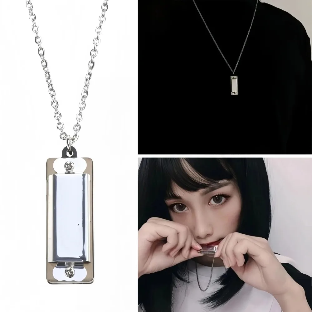 Mini Harmonica Necklace Men an - Musical Instrument That You Blow Into avaliação e preço