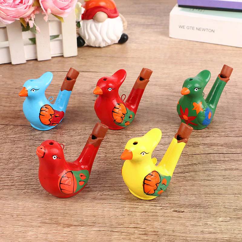 Coloured Drawing Water Bird Wh - Musical Instrument In Drawing avaliação e preço