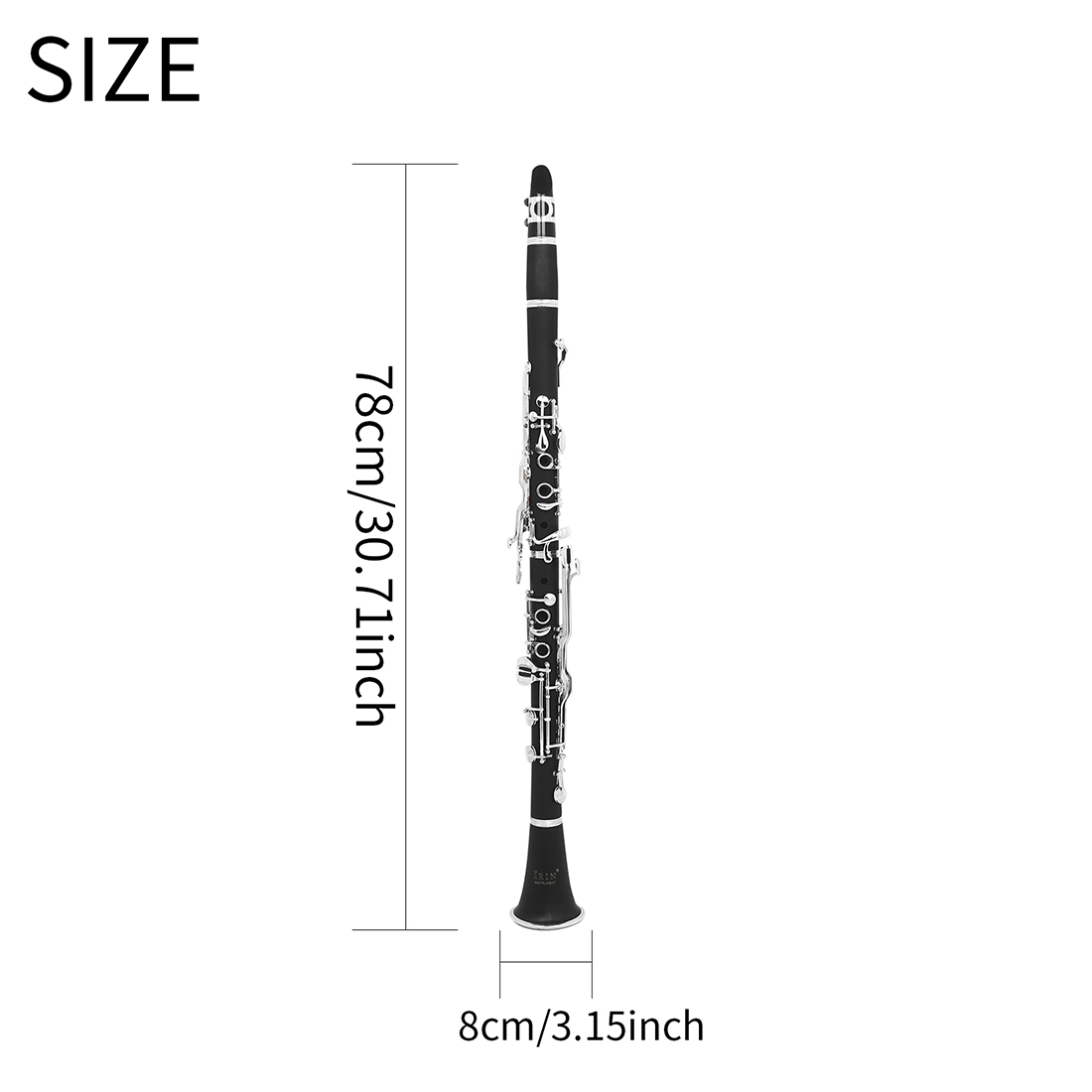 IRIN Clarinet Key of G 17 keys - Musical Instrument German avaliação e preço