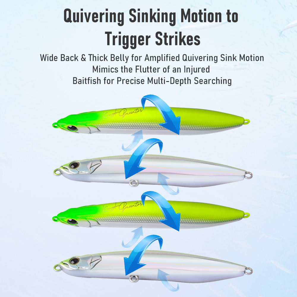 Kingdom Pencil Fishing Lure 10 - Rain Stick Percussion avaliação e preço