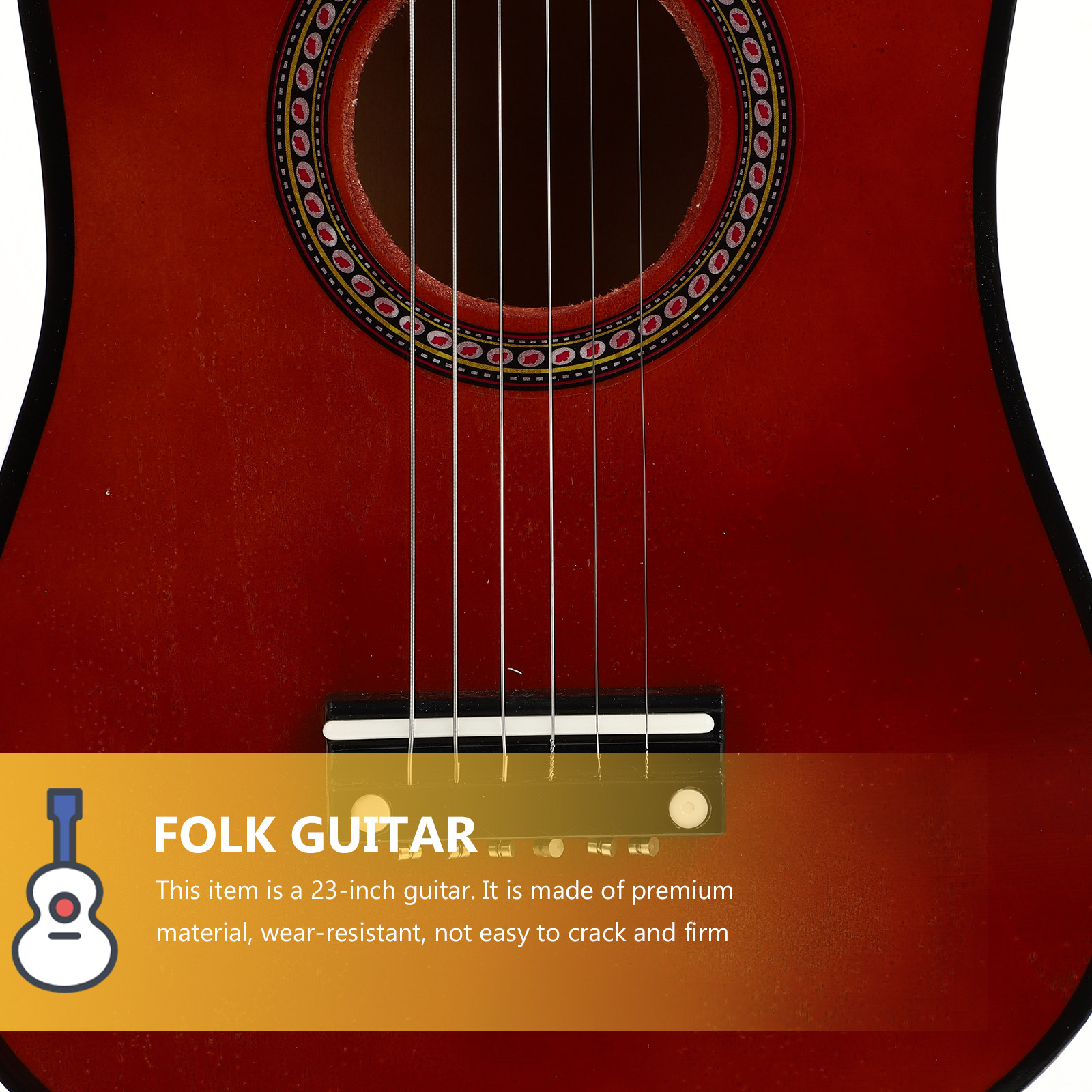 1Pcs 23 Inch Kids Folk Acousti - Musical Instrument Easy To Learn avaliação e preço